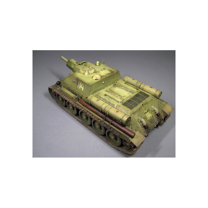 Maquette de Char en plastique SU-122 Mid P. + Intérieur 1/35