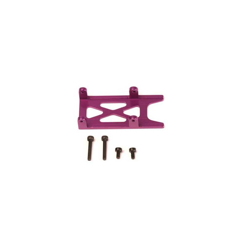 Accessoire pour hélicoptère radiocommandé SUPPORT RECEPTEUR ALU