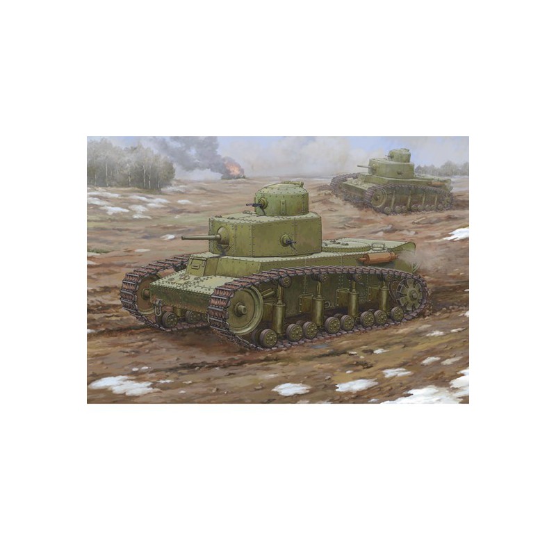 Maquette de Char en plastique Soviet T-12 Medium 1/35