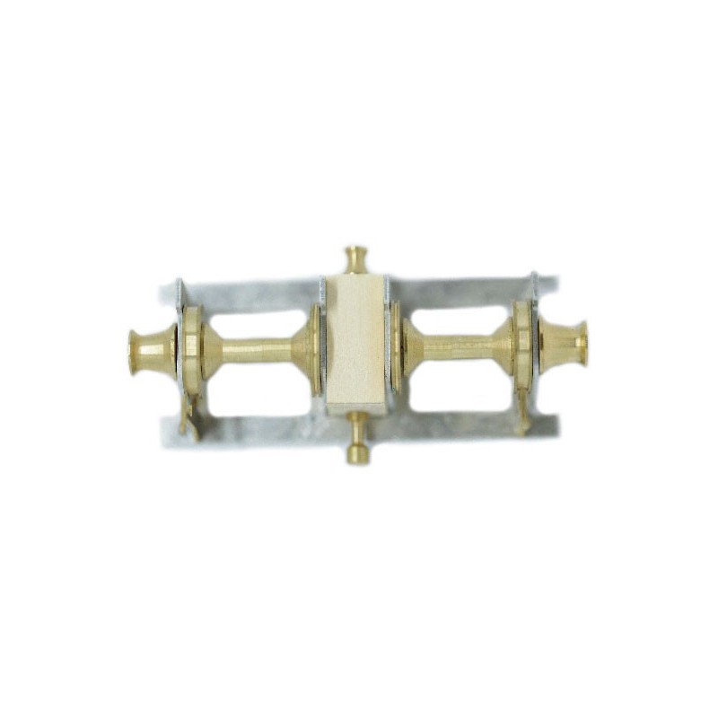 Accastillage de bateau Treuil en laiton 80x35mm (1pc)