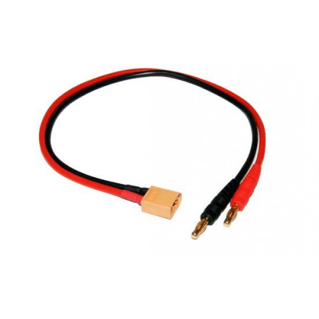 Chargeur pour accu pour appareil radiocommandé CABLE CHARGE XT60 BANANE