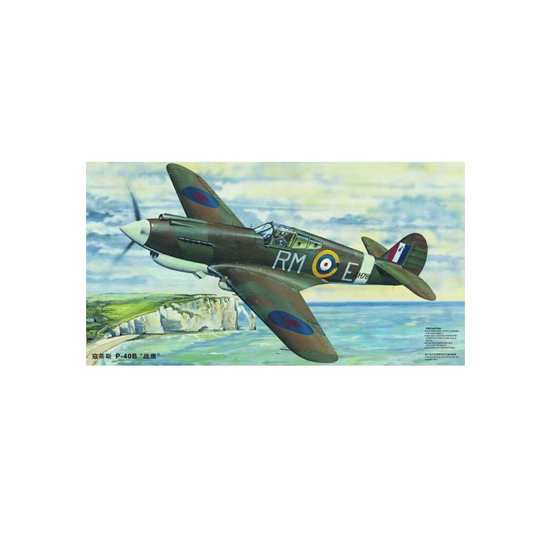 Maquette d'avion en plastique P-40B WARHAWK