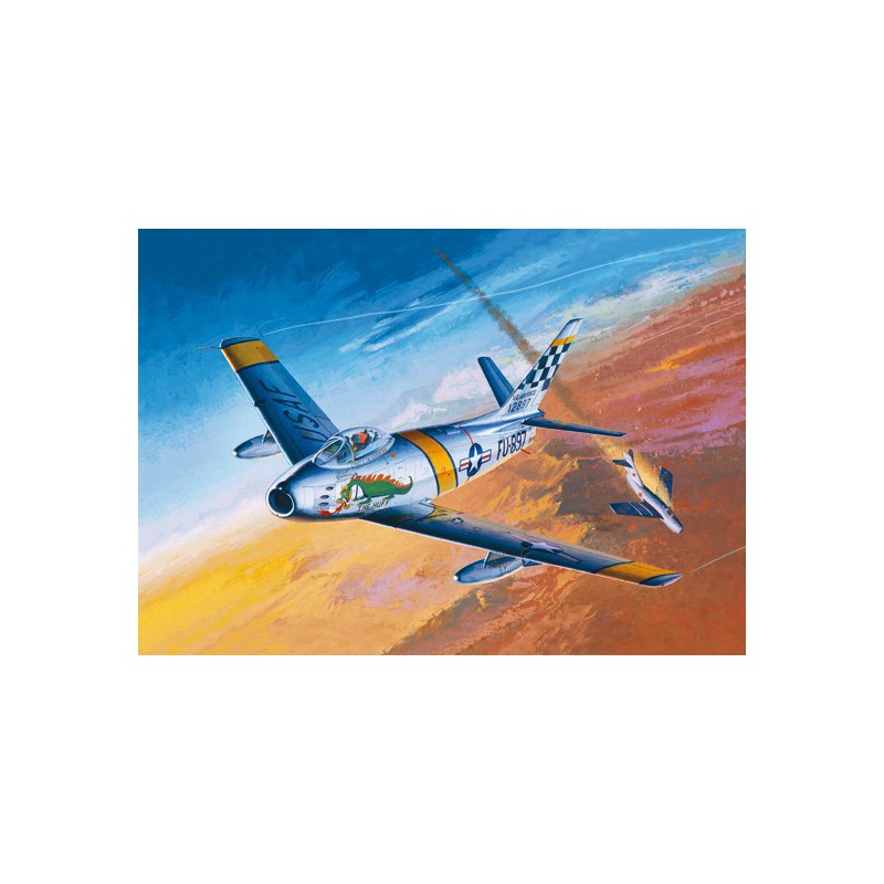 Maquette d'avion en plastique F-86F Sabre Korean war 1/72