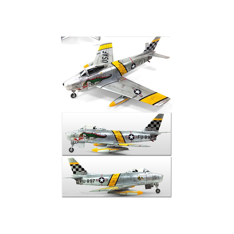 Maquette d'avion en plastique F-86F Sabre Korean war 1/72
