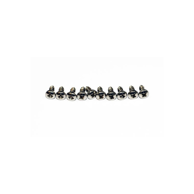 Visserie Vis Tole Inox Tête Bombée Pozi M2.9x9.5 (10 pcs)