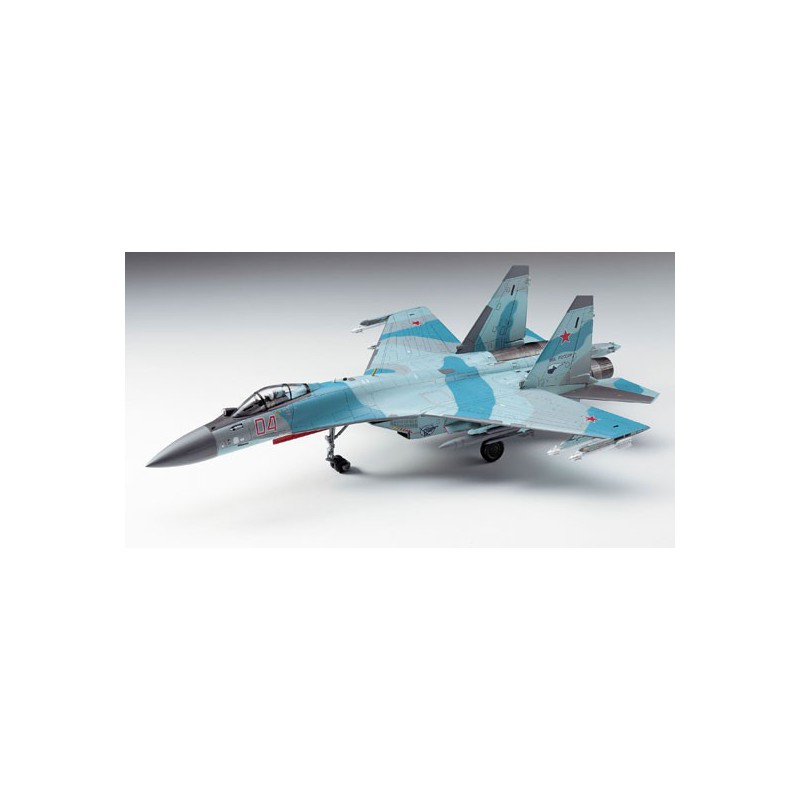 Maquette d'avion en plastique Su-35S Flanker 1/72