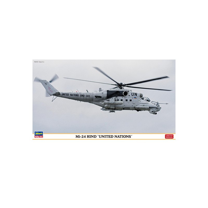 Maquette d'hélicoptère en plastique Mi-24 HIND 1/72