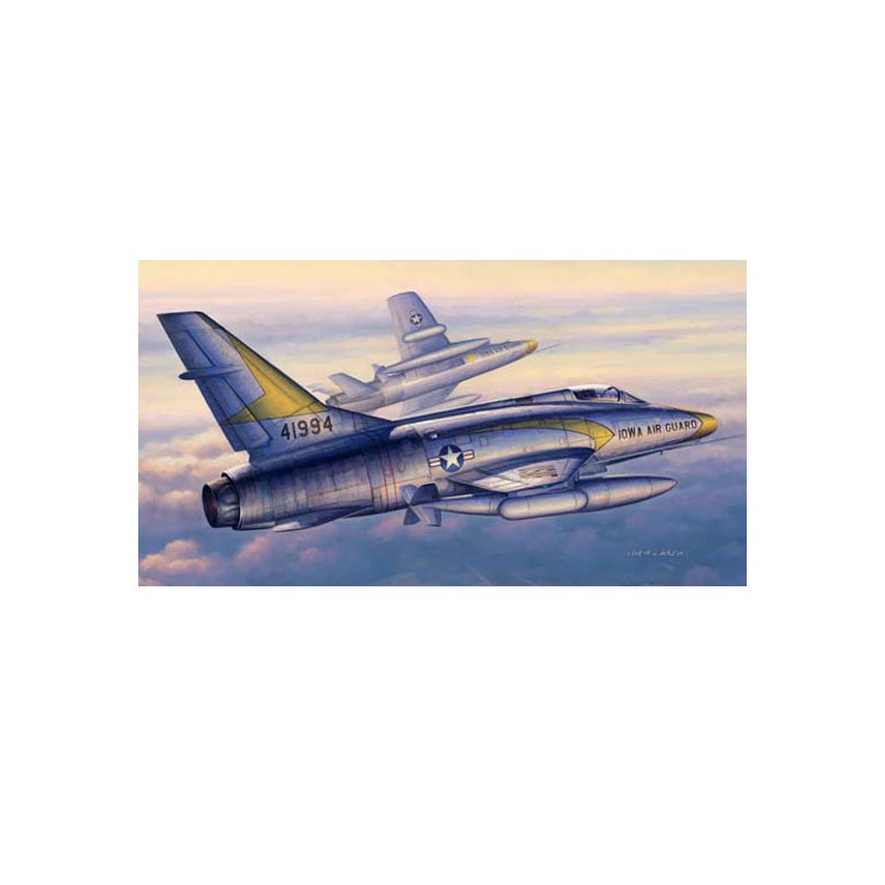 Maquette d'avion en plastique F-100C SUPER SABRE