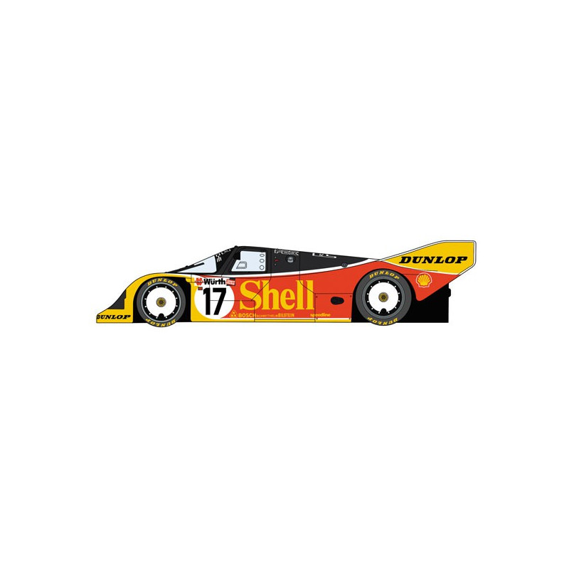 Maquette de voiture en plastique SHELL PORSCHE 962C 1/24