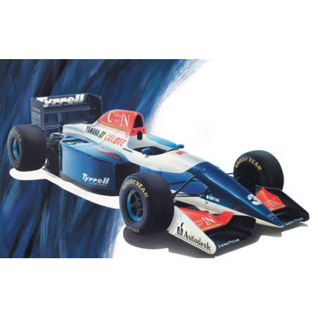 Maquette de voiture en plastique TYRRELL 021 1/24