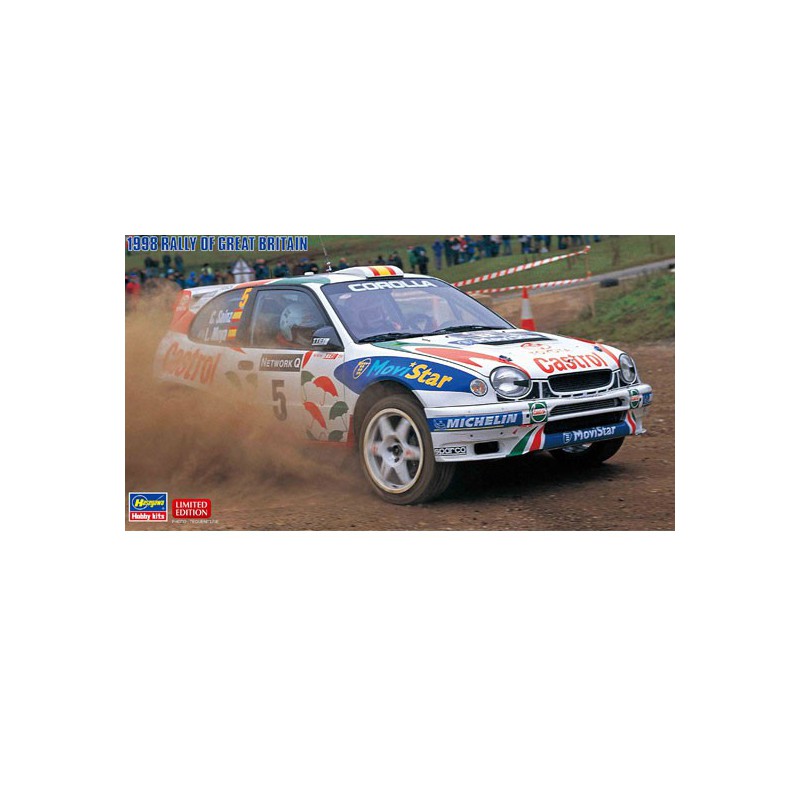 Maquette de voiture en plastique TOYOTA COROLLA WRC 1998 1/24