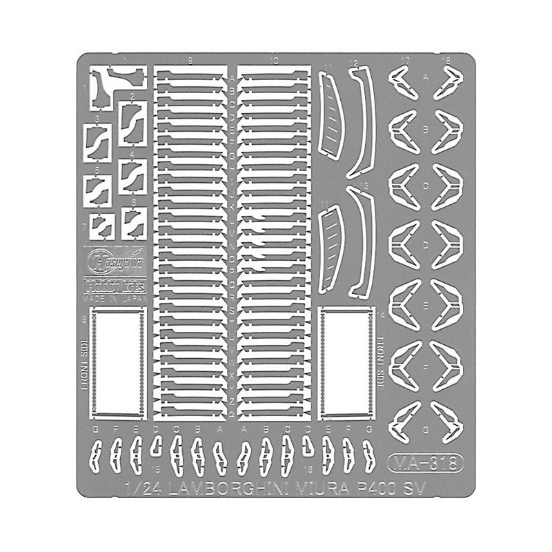 Maquette de voiture en plastique LAMBORGHINI MIURA P400 SV 1/24