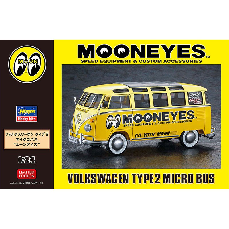 Maquette de voiture en plastique Volkswagen Type 2 Bus 1/24