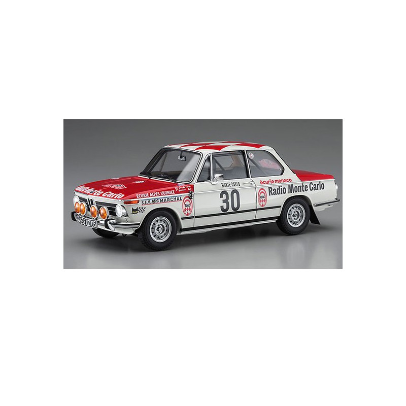 Maquette de voiture en plastique BMW 2002tii Monte Carlo 1/24