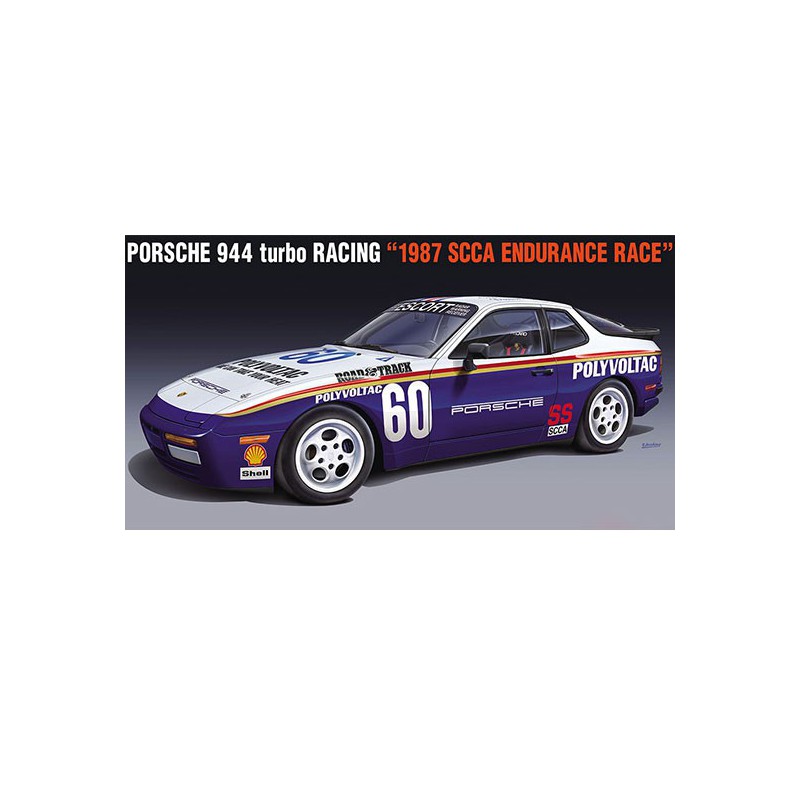 Maquette de voiture en plastique Porsche 944 Turbo racing 1/24