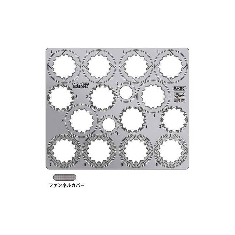 Maquette de moto en plastique Photo Découpe Honda NSR500 1/12