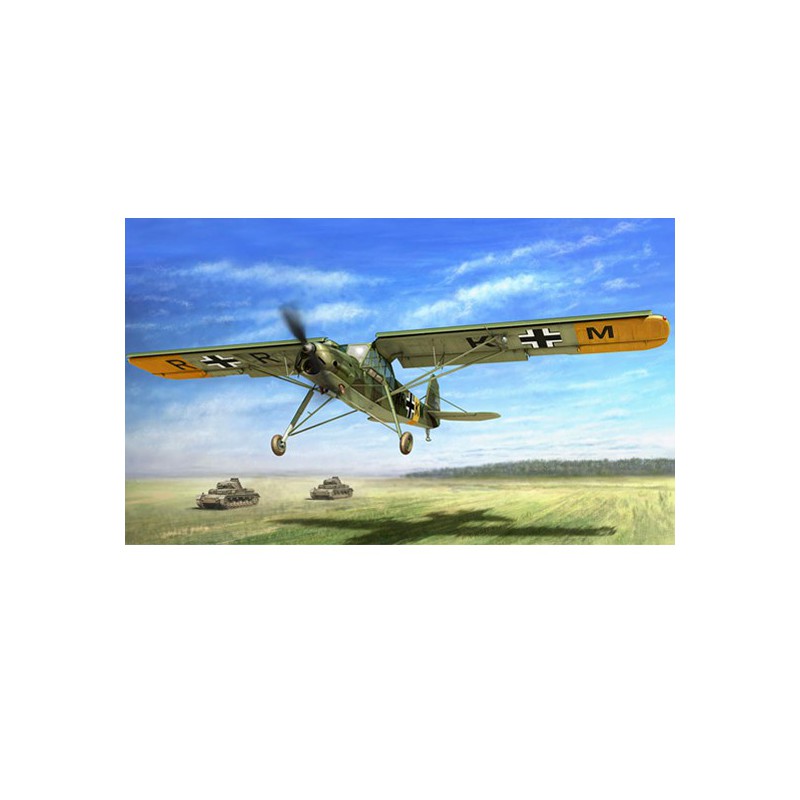 Maquette d'avion en plastique FI-156 Storch 1/35