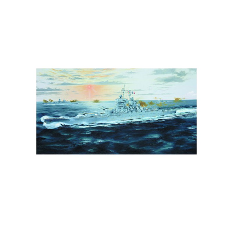 Maquette de Bateau en plastique JEAN BART 1950