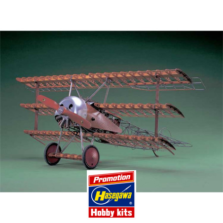 Maquette d'avion en bois FOKKER DR.1 BOIS1/8