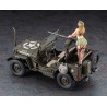 Maquette de voiture en plastique 1/4 Truck + Blond Girl 1/24