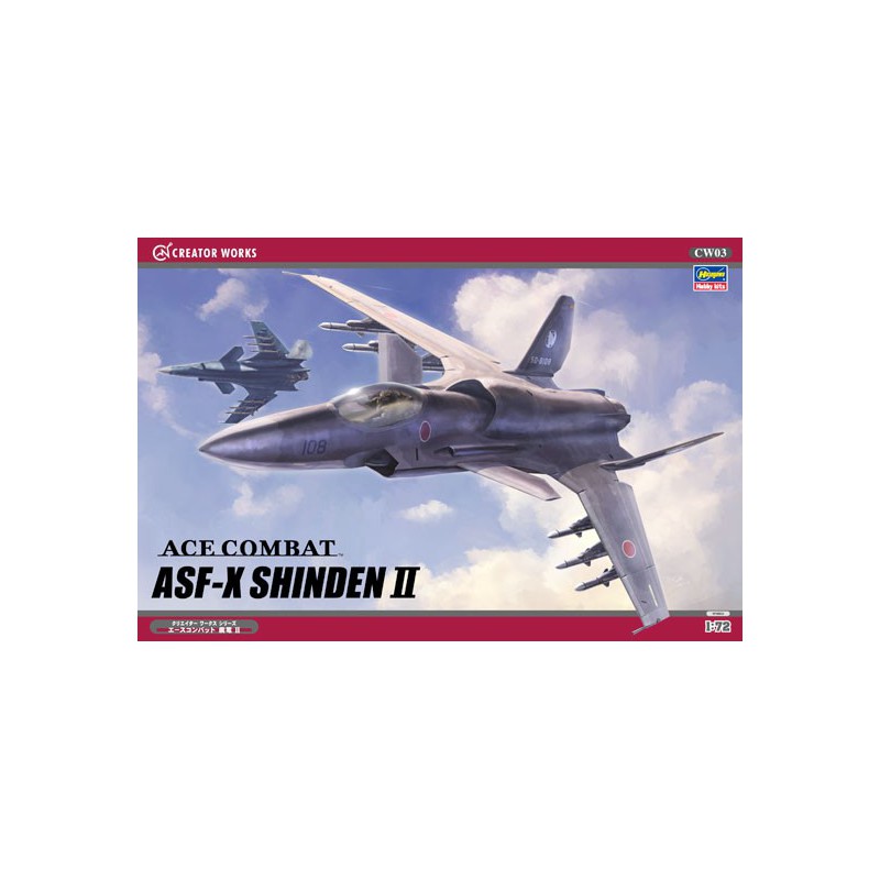 Modèle de science-fiction en plastique ACE COMBAT ASF-X SHINDEN 1/72