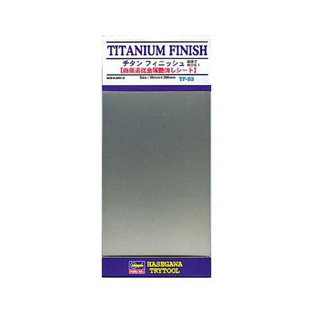 Matériaux pour maquette PLAQUE FINITION TITANIUM