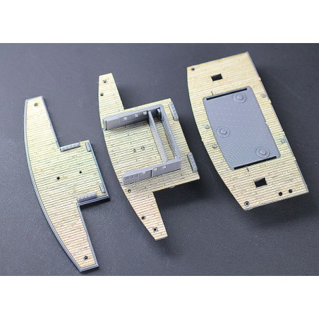 Maquette de Bateau en plastique Pont Immitation Bois pour Z28