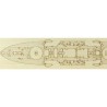 Maquette de Bateau en plastique Pont Im. Bois MIKASA 1/700