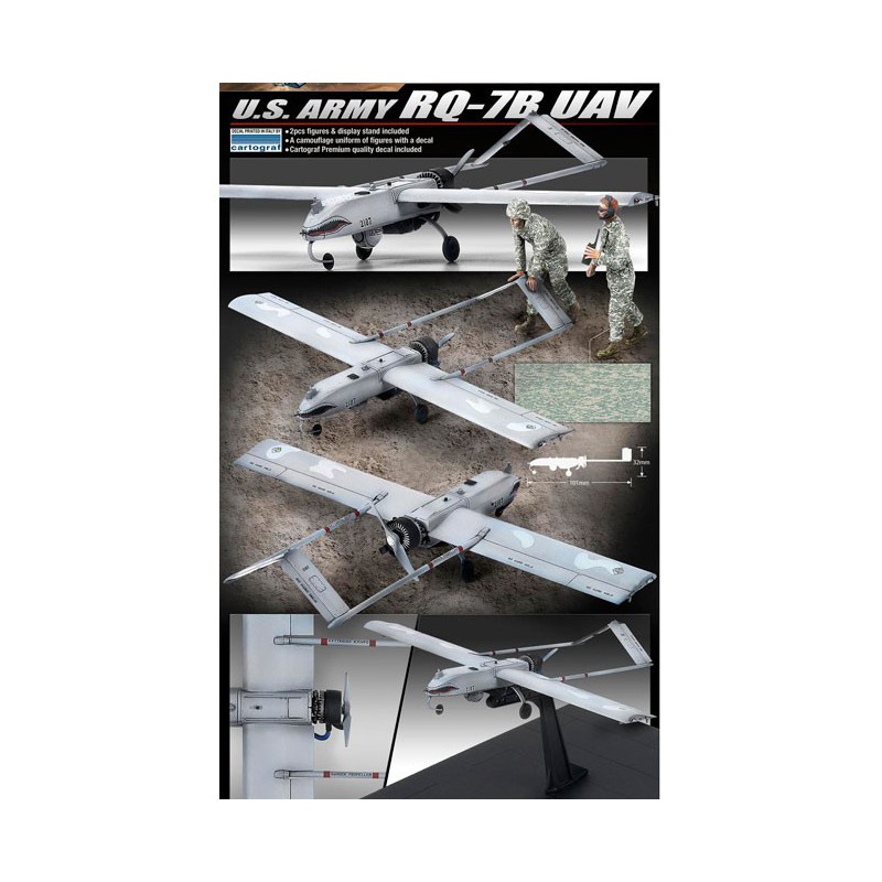 Maquette d'avion en plastique Drone US Army RQ-7B UAV 1/35