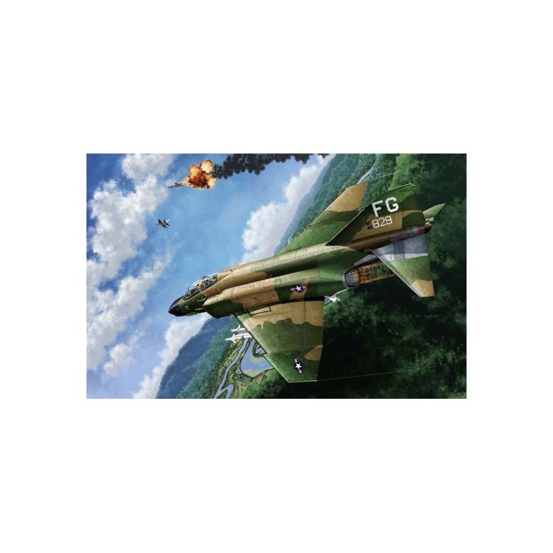 Maquette d'avion en plastique USAF F-4C Vietnam 1/48