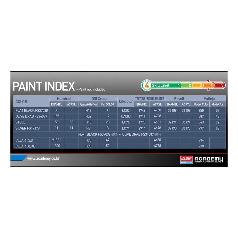 Maquette d'hélicoptère en plastique AH-64D Block II Apache 1/72