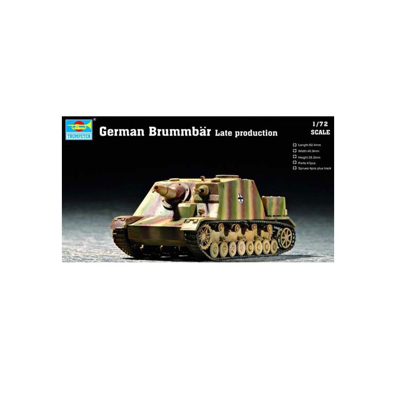 Maquette de Char en plastique GERMAN BRUMMBAR LATE PRODUCTION