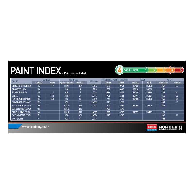 Maquette d'avion en plastique USN F-8E VF-162 The Hunters 1/72