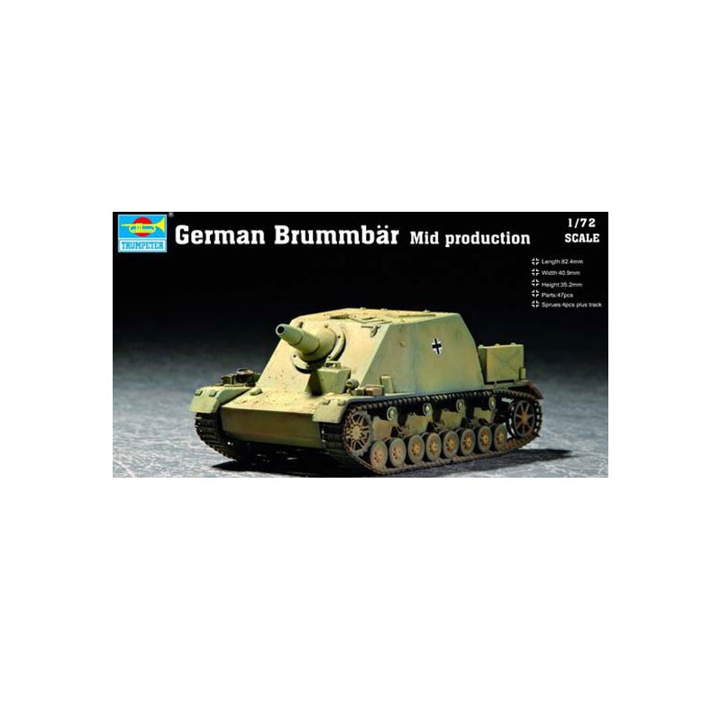 Maquette de Char en plastique GERMAN BRUMMBAR MID PRODUCTION