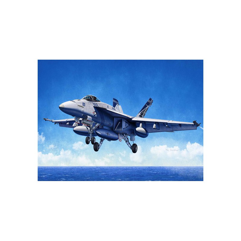 Maquette d'avion en plastique USN F/A-18E VFA-143 1/72