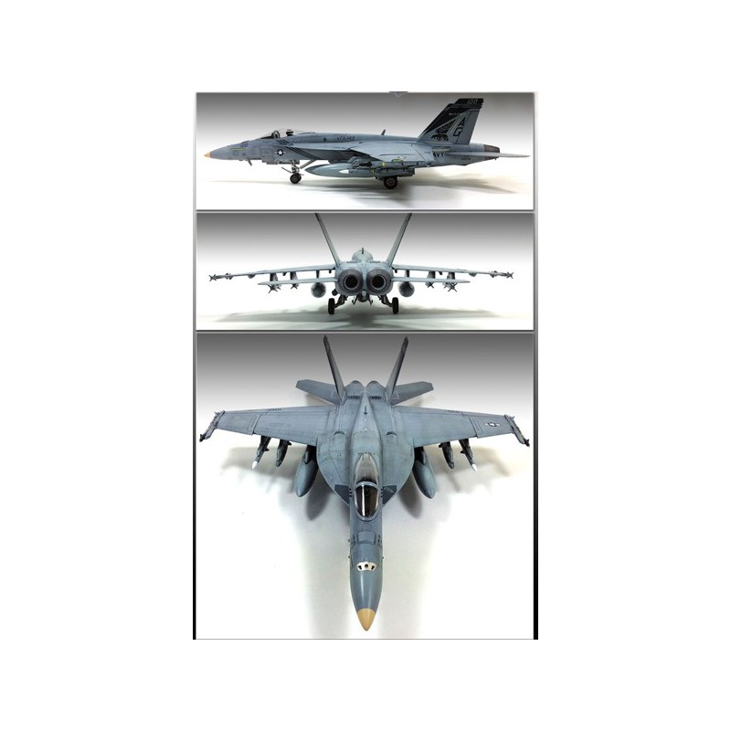 Maquette d'avion en plastique USN F/A-18E VFA-143 1/72