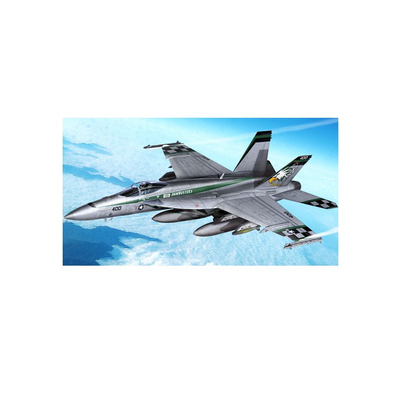 Maquette d'avion en plastique USN F/A-18E VFA-195 « Chippy Ho » 1/72