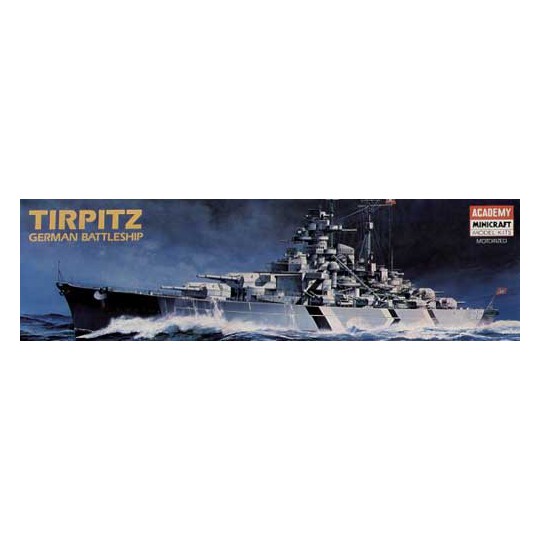 Maquette de Bateau en plastique BATTLESHIP TIRPITZ (MTR) 1/800