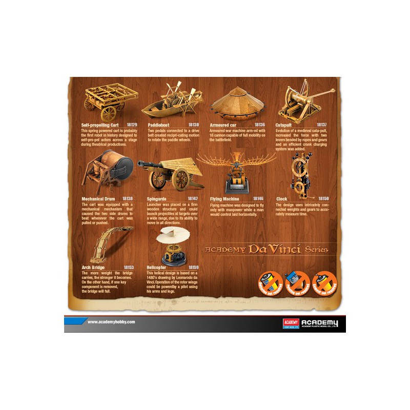 Maquette plastique éducative Pendulum Clock Da Vinci