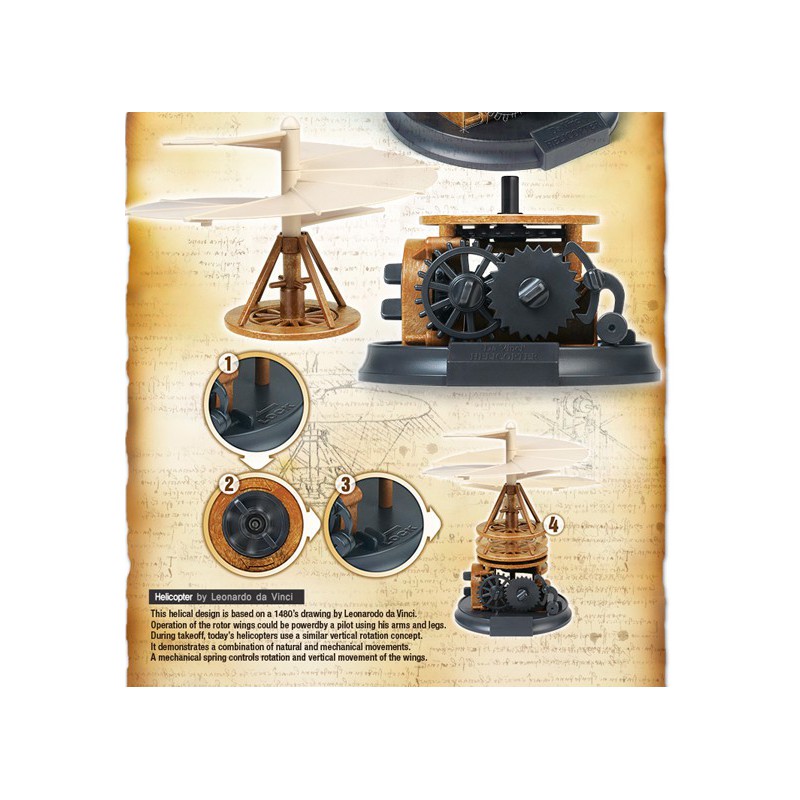 Maquette plastique éducative Da Vinci Helicopter