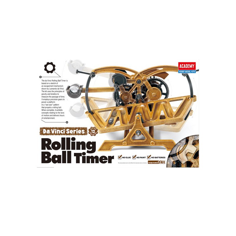 Maquette plastique éducative Da Vinci Rolling Ball Timer