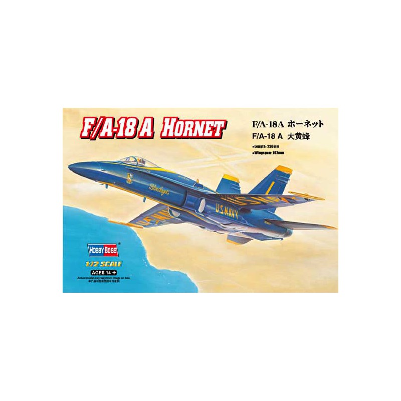 Maquette d'avion en plastique F/A 18-A Hornet 1/72