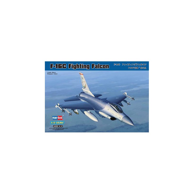 Maquette d'avion en plastique F-16C Fightning Falcon1/72