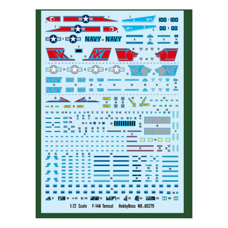 Maquette d'avion en plastique F-14A Tomcat 1/72