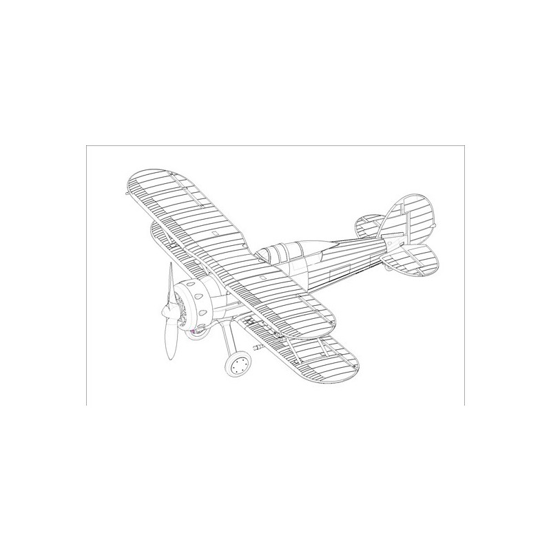 Maquette d'avion en plastique RAF Gladiator 1/72