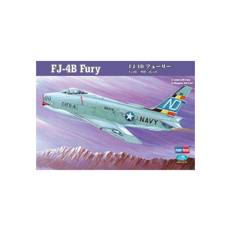 Maquette d'avion en plastique FJ-4B Fury 1/48
