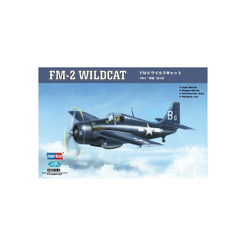 Maquette d'avion en plastique FM-2 Wildcat 1/48
