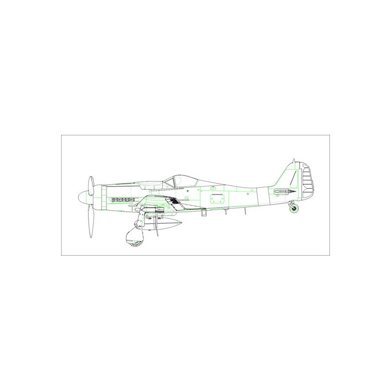 Maquette d'avion en plastique Focke Wulf FW190D-9J 1/48