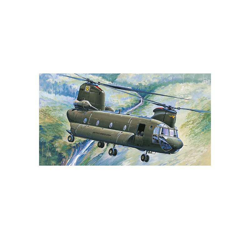 Maquette d'hélicoptère en plastique CH-47A CHINOOK 1/48