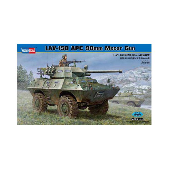 Maquette de Char en plastique LAV-150 APC 90mm MECAR GUN1/35